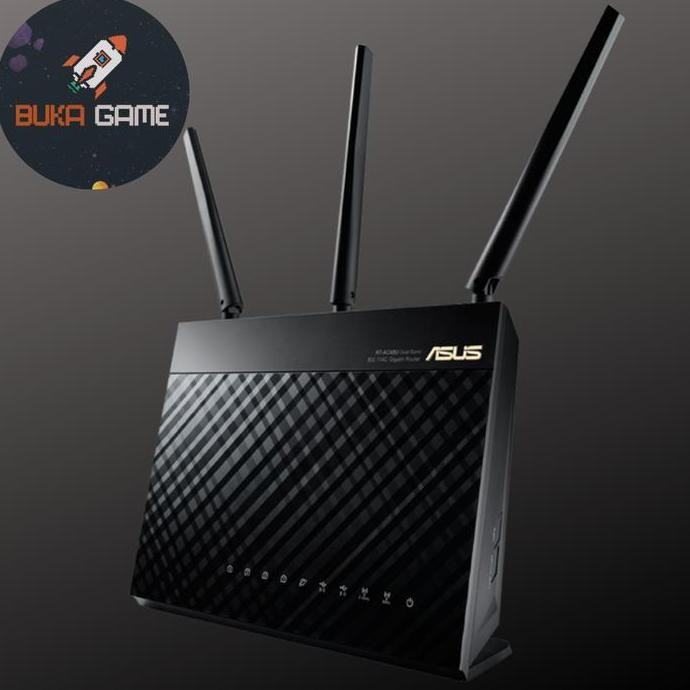 Asus Rt-Ac68U Ac1900 Dual Band Gigabit Gaming Router Wireless Aimesh New Stok