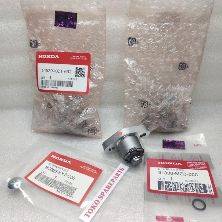 14520-KCT-692 Lifter tensioner assy setelan ran keteng Tiger neotek Megapro ori KCT