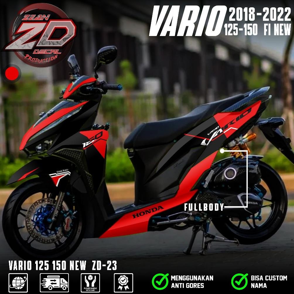 (PROMO COD) TERBARU Decal Sticker Honda Vario New 125 150 Full body - Stiker Skotlet Variasi Modifik