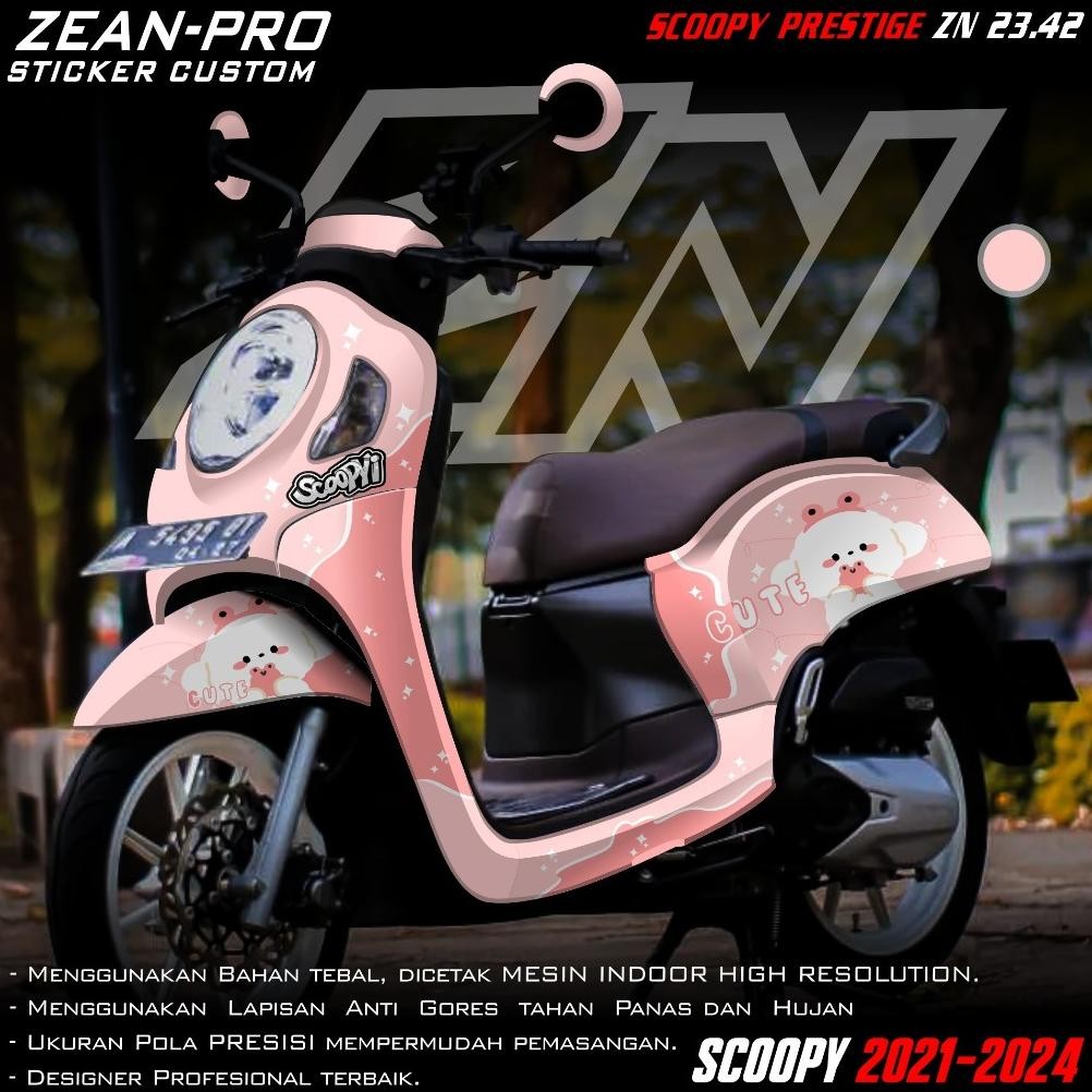 (PROMO COD) TERBARU Decal Sticker Honda All New Scoopy 2021 2022 2023 2024 Full body - Sticker Skotl