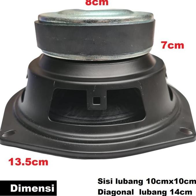 HIFI SUBWOOFER BASS KARET BESAR 5.25 INCH U/ MOBIL CAR SPEAKER AKTIF