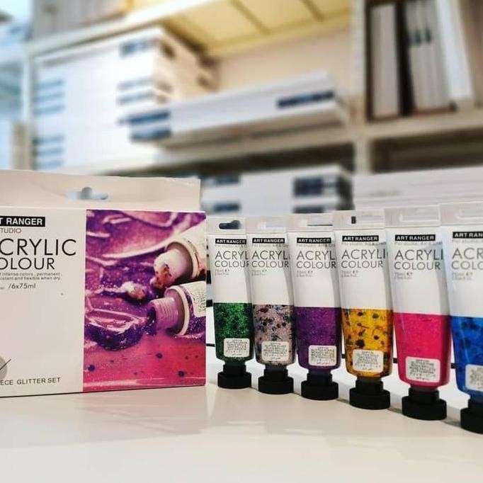 

TERBARU cat acrylic art ranger 22ml neon color/ pastel/ glitter/ metallic BISA GRAB!