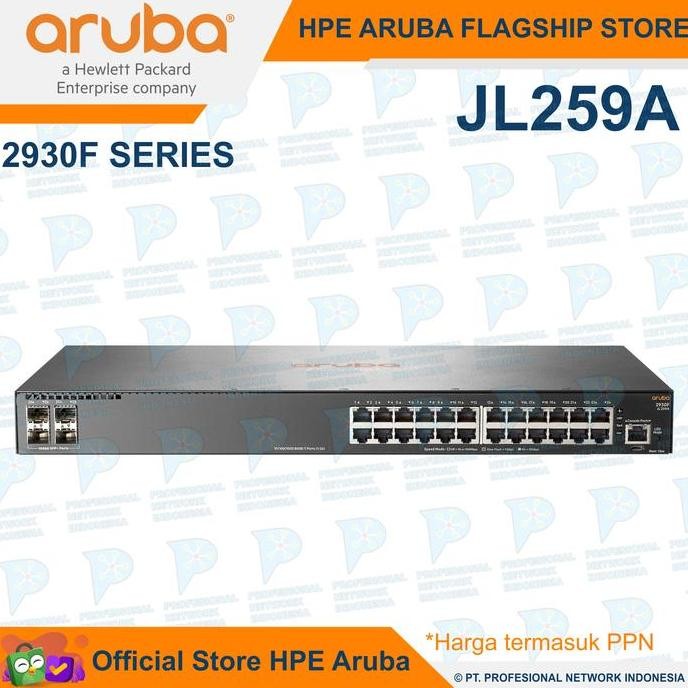 Aruba 2930F (Jl259A) 24G 4Sfp Switch New Stok