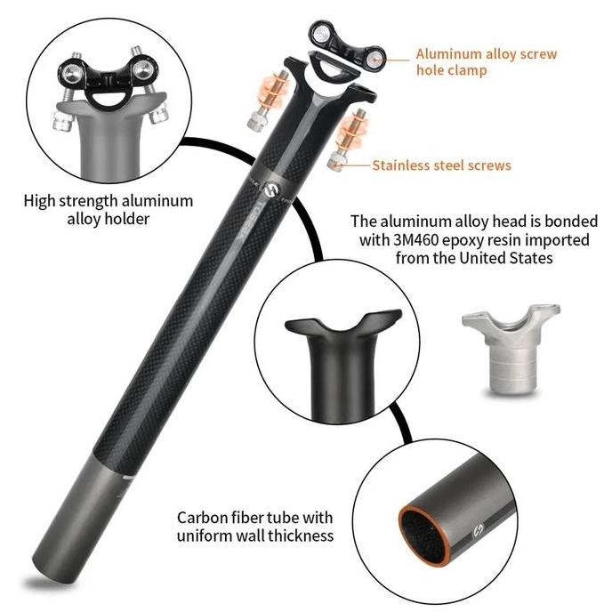 Seatpost Carbon ToSeek Ultra Light