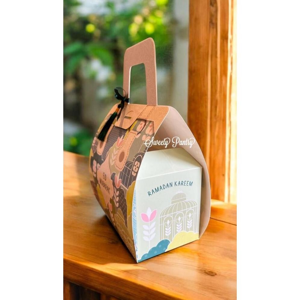 

er-87 fth-56 5PCS - LATIFAH - Box Hampers Lebaran Kotak Packaging Idul Fitri Jar Toples Murah Sale