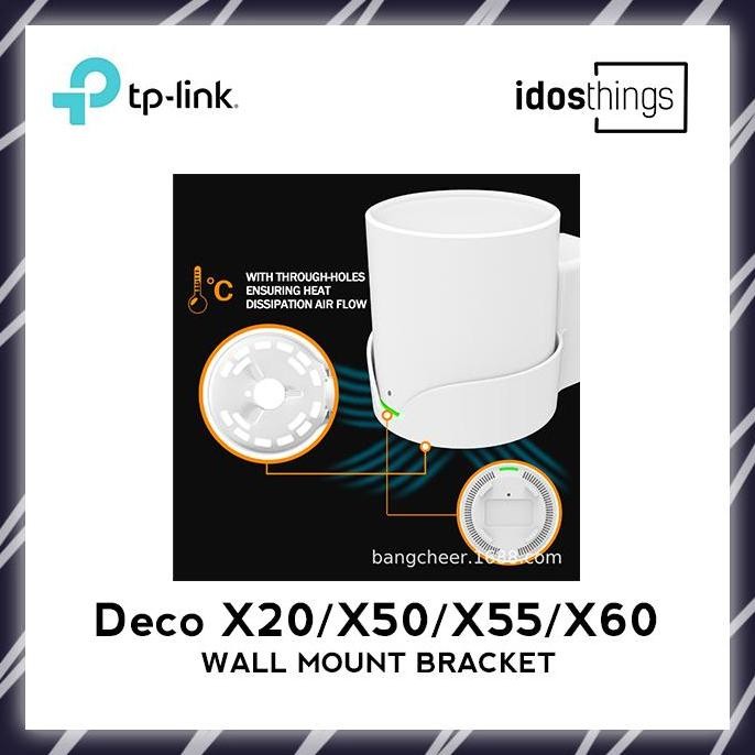 BRACKET DINDING TP-LINK DECO X10 X20 X50 X55 X60 - WALL MOUNT HOLDER WIFI MESH STOK TERBATAS
