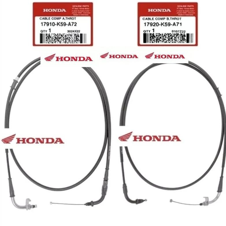 17910-K59-A72 17920-K59-A72 Kabel gas A B Atas Bawah Vario 125 150 Led 2018-2021