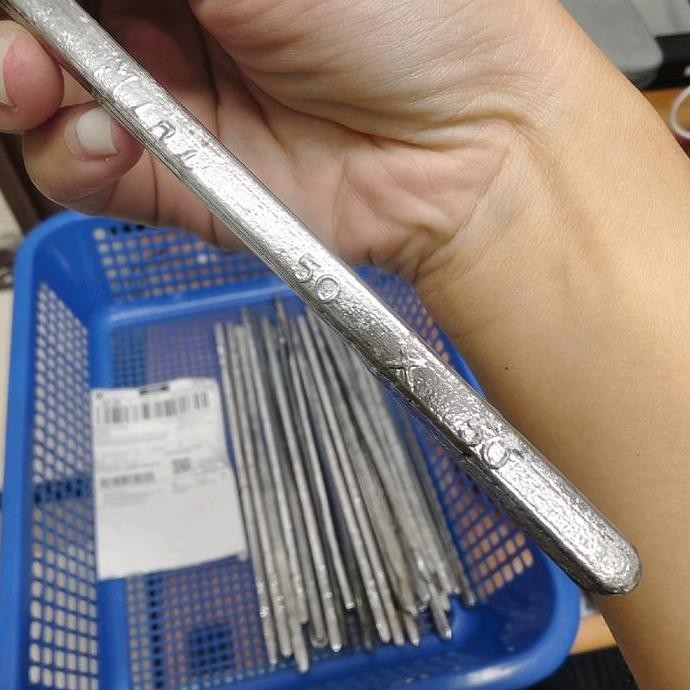 Timah Batang Solder Pancing Timah Batangan Patri 50x50 Kecil