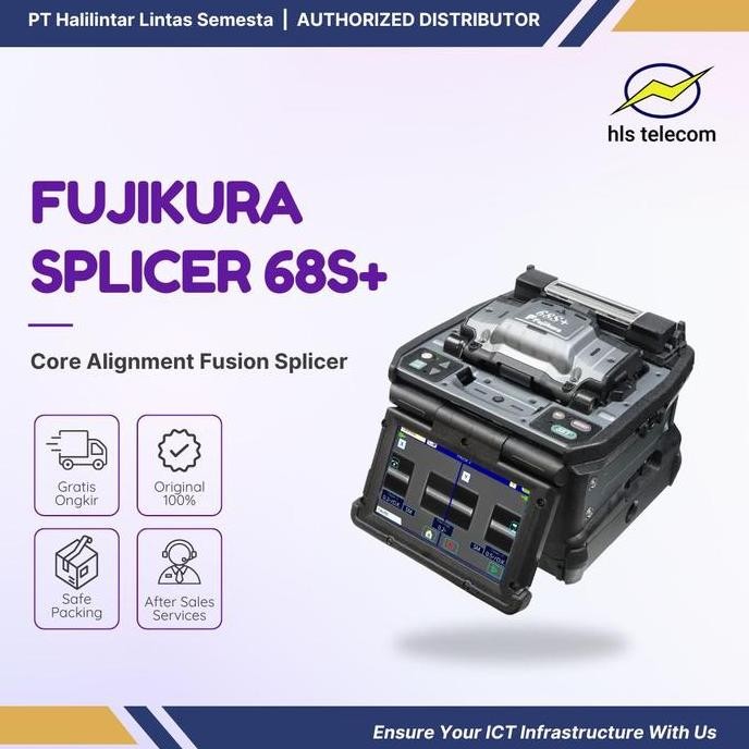 Fujikura Splicer 68S+ Core Alignment Fusion Splicer | Alat Sambung Fiber Optik | Utor New Stok