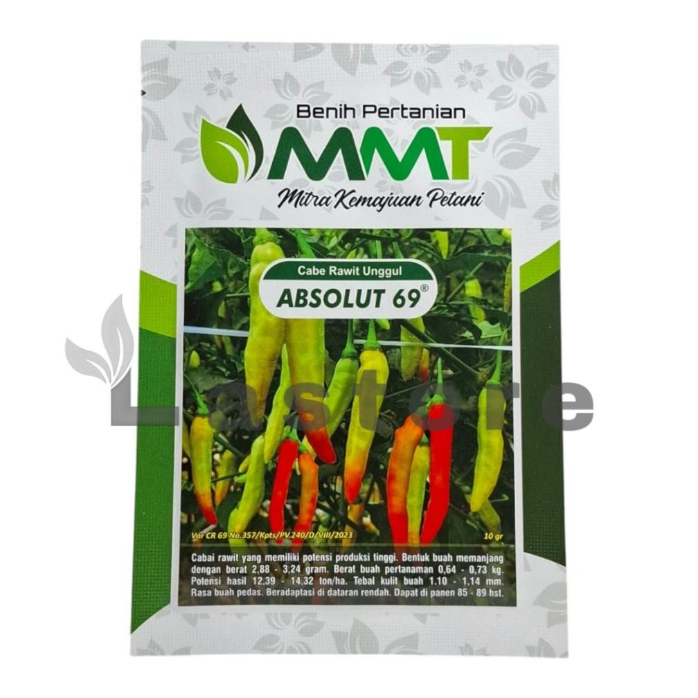 Benih Cabe Cabai Rawit Unggul ABSOLUT 69 Isi 10 gram Benih MMT