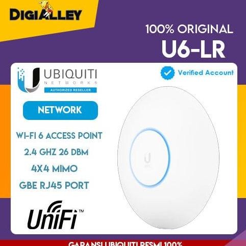 Ubiquiti Unifi 6 Long Range Access Point U6-Lr U6 Lr Ap New Stok
