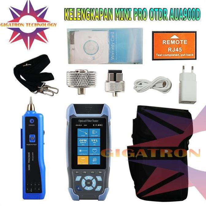 Smart Mini Otdr Aua900D Vfl Opm Fiber Optic Fiber Tester Comptyco New Stok