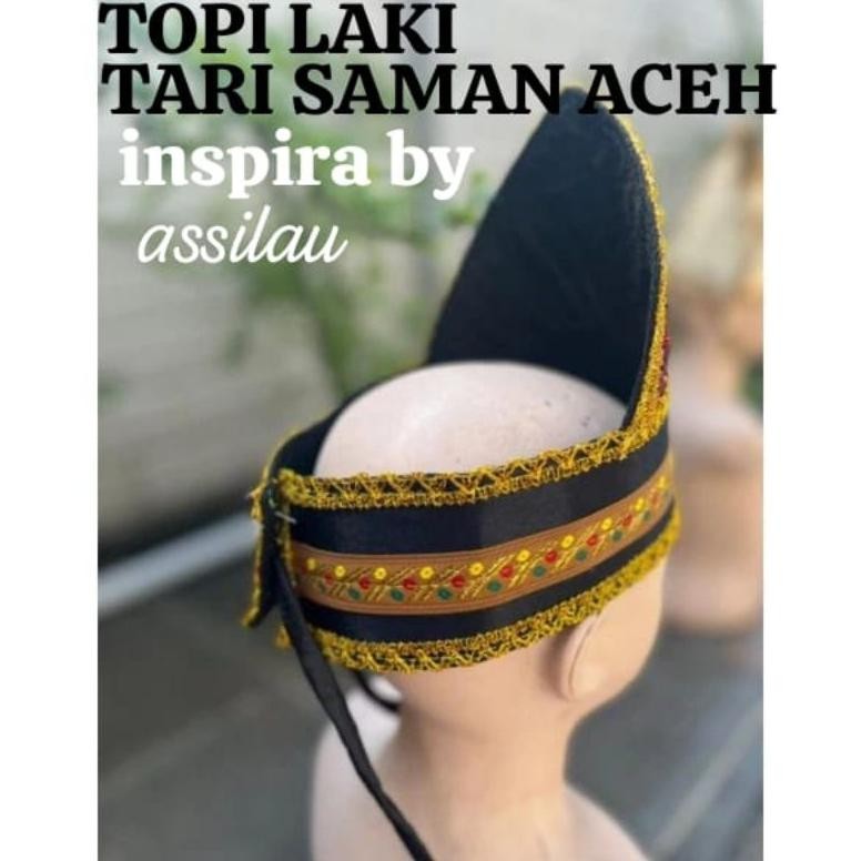 Vf-52 Topi Tari Saman Aceh/Topi Khas Tari Saman/Mahkota Tari Saman Aceh