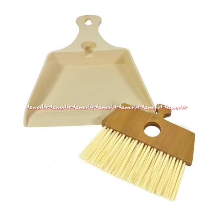 Promo Proclean Mini Sapu Kecil + Pengki Kayu - Sikat Pembersih Buah Serbaguna