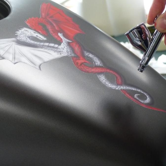 

Promo Air Brush Kit Spray Gun 0.2Mm Pen Brush Alat Lukis & Body Painting