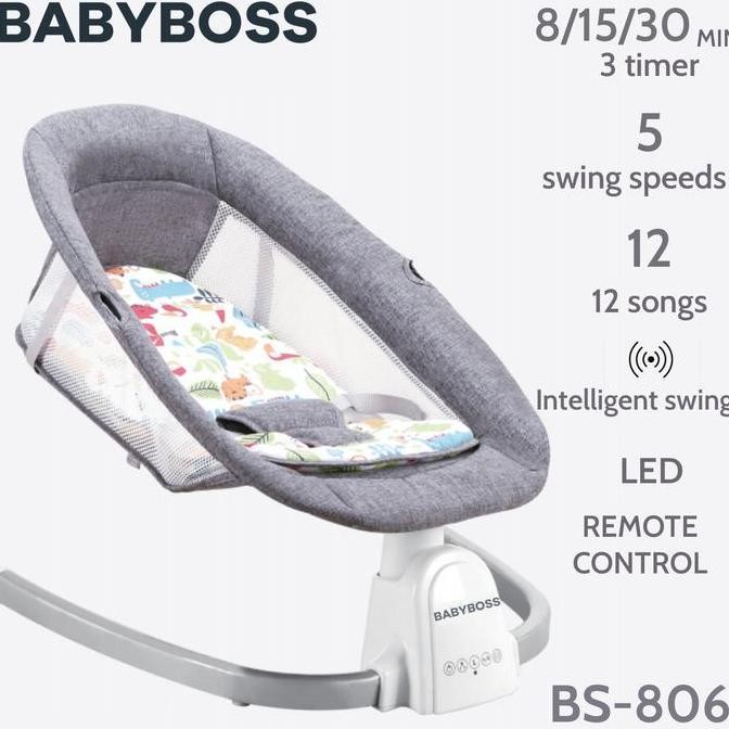 BABYBOSS BS-806 Ayunan Bayi Automatic Baby Swinger Chair Swing Bed