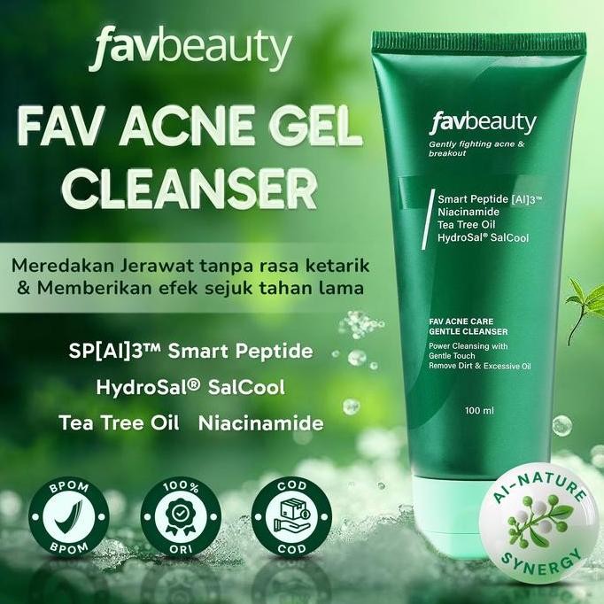 Promo / Terlaris [Get Free Gift] FAV Beauty Bundling Clear Day Combo | Acne Care Gentle Gel Cleanser