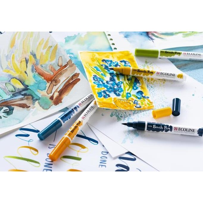 

Promo Ecoline Brush Pen Kuas Lukis Warna Kaligrafi Watercolor Set Original
