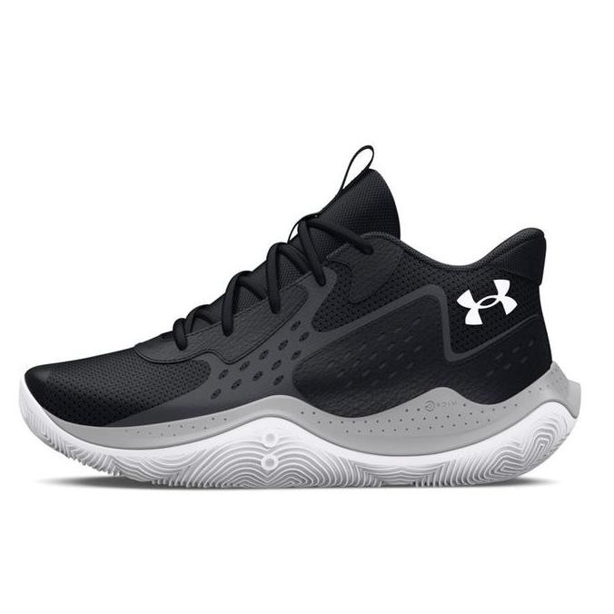 Sepatu Basket Anak Under Armour Jet '23 Gs Black Grey Original 3026635
