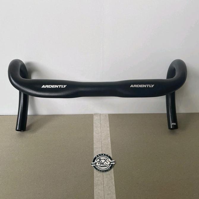 DROPBAR STANG SEPEDA FIXIE ROADBIKE ARDENTLY PIPIH ALLOY 31.8 OVERSIZE 38CM BLACK ORIGINAL DAN TERPE