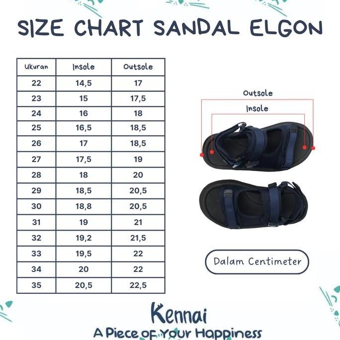Kennai Sepatu Sandal Elgon Untuk Anak Perempuan Dan Laki Laki