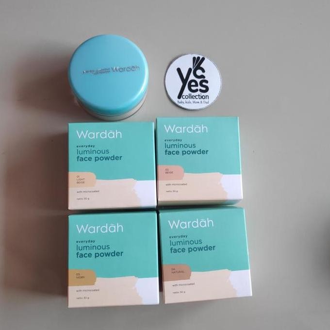 SIAP KIRIM WARDAH EVERYDAY LUMINOUS FACE POWDER 30G BEDAK TABUR WAJAH GLOWING