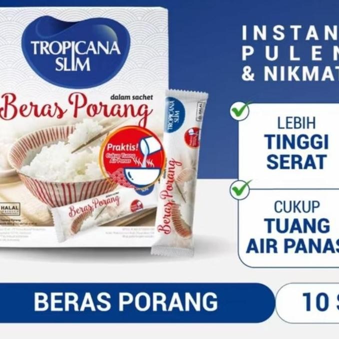 

Tropicana Slim Beras Porang 1 Box Isi 10 Sachet @ 40gram MS