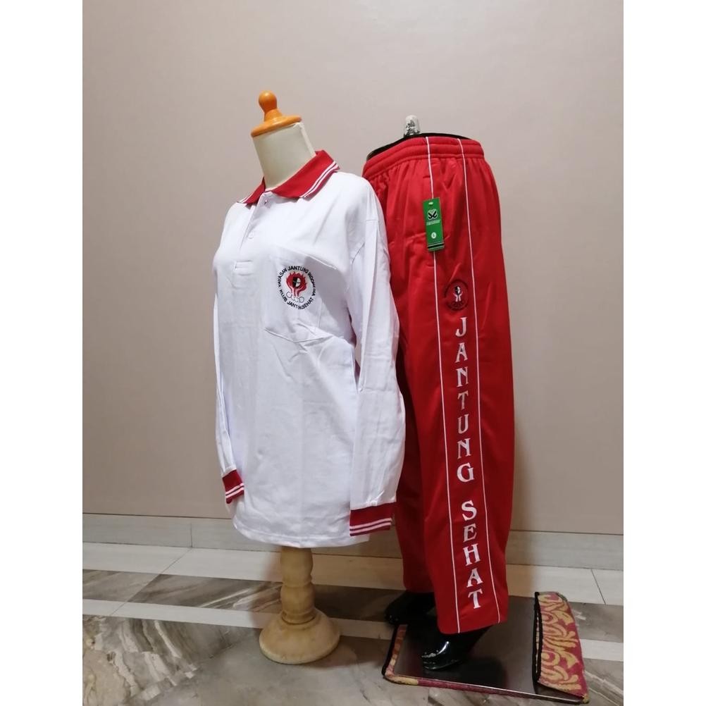 Setelan Baju Senam Jantung Sehat // Setelan Baju Olahraga Jantung Sehat // Stelan Olahraga Jantung S