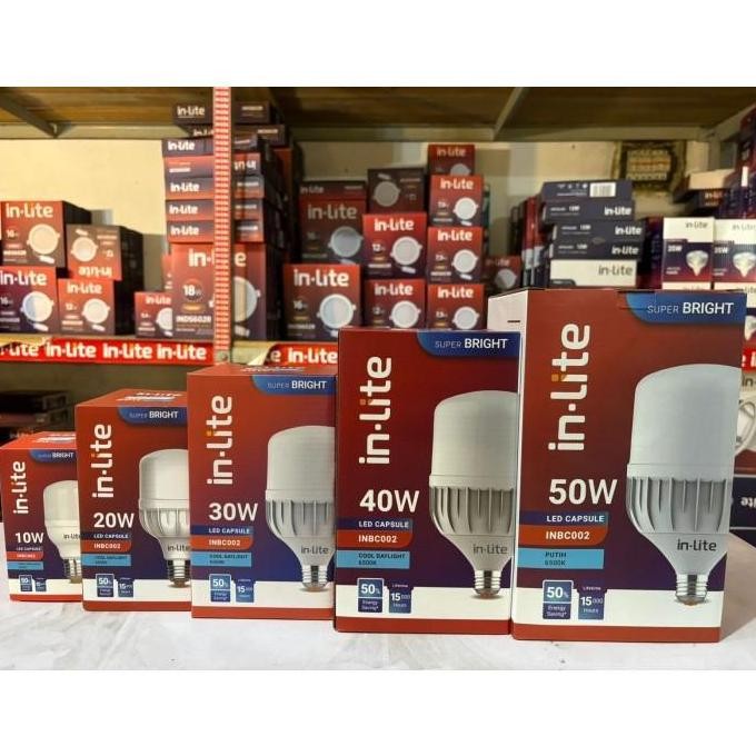Lampu Led In Lite Capsule Bohlam Kapsul Inlite 40W 40 W 40Watt Inbc002