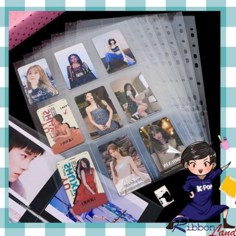 

(5 lembar) A4 Sleeve KPOP 1P/2P/3P/4P/6P/8P/9P/10P Photocard Postcard All Universal Size