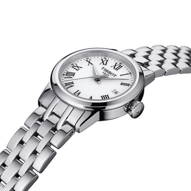 new  Tissot Classic Dream Lady Jam tangan wanita Original White/Putih Dial T129.210.11.013.00