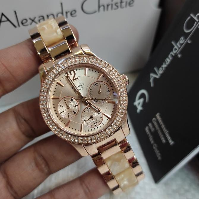new  Jam Tangan Analog Wanita Alexandre Christie Ac 2463 BF Stainless Steel