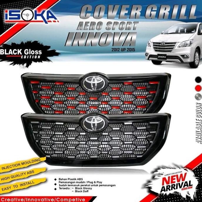 GRILL GRAND INNOVA 2012 2013 2014 2015 AERO SPORT STYLE GRILL INNOVA BARONG Car Kendaraan