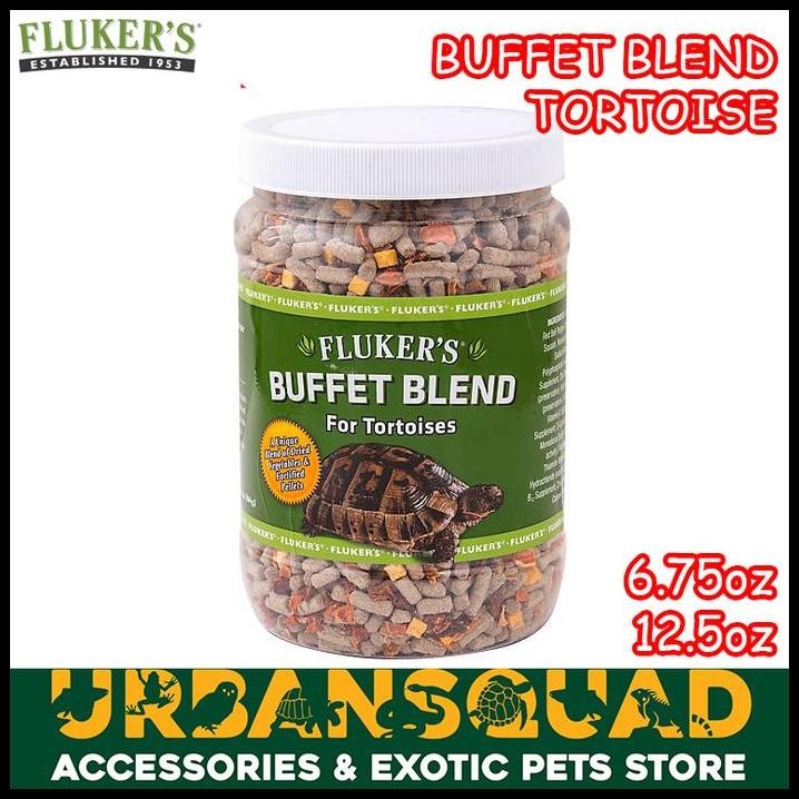 FLUKER BUFFET BLEND FOR TORTOISE MAKANAN KURA DARAT SULCATA RUSSIAN