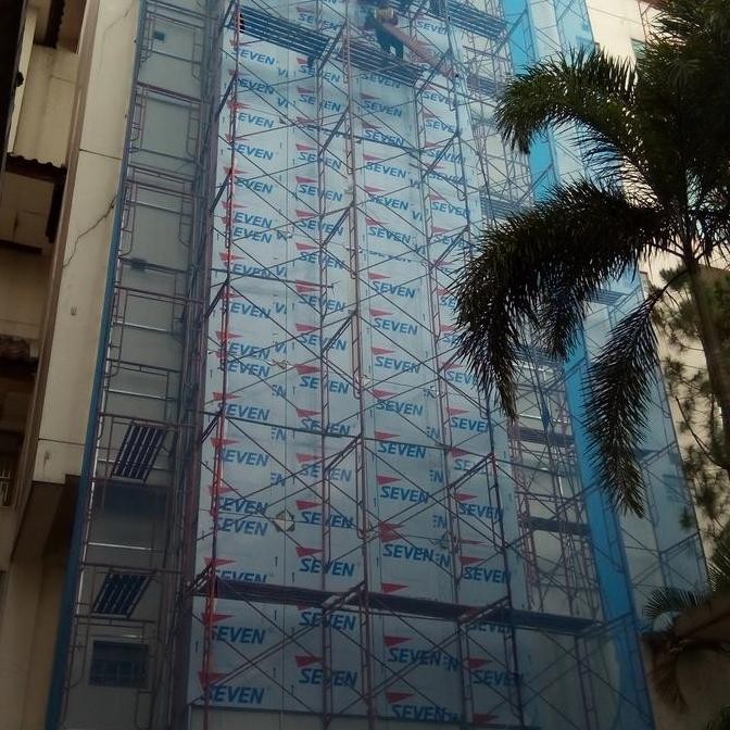 new  Jaring Proyek Polynet Bangunan Waring Biru P.100m x L.3m