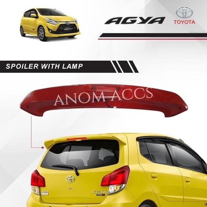 Spoiler Agya / Spoiler Ayla With Lamp / Spoiler Agya dengan lampu