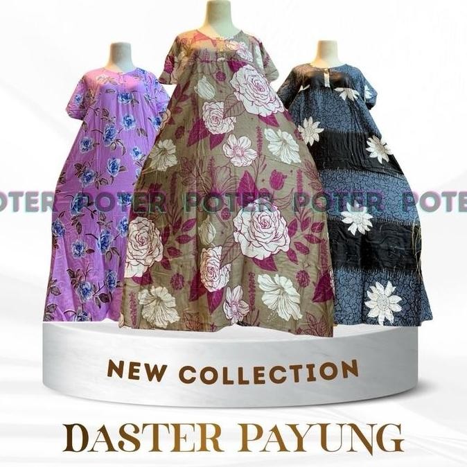 baru Daster payung dewasa kekinian kantong long rayon motif super jumbo xxxl batik standar xxl xl dr