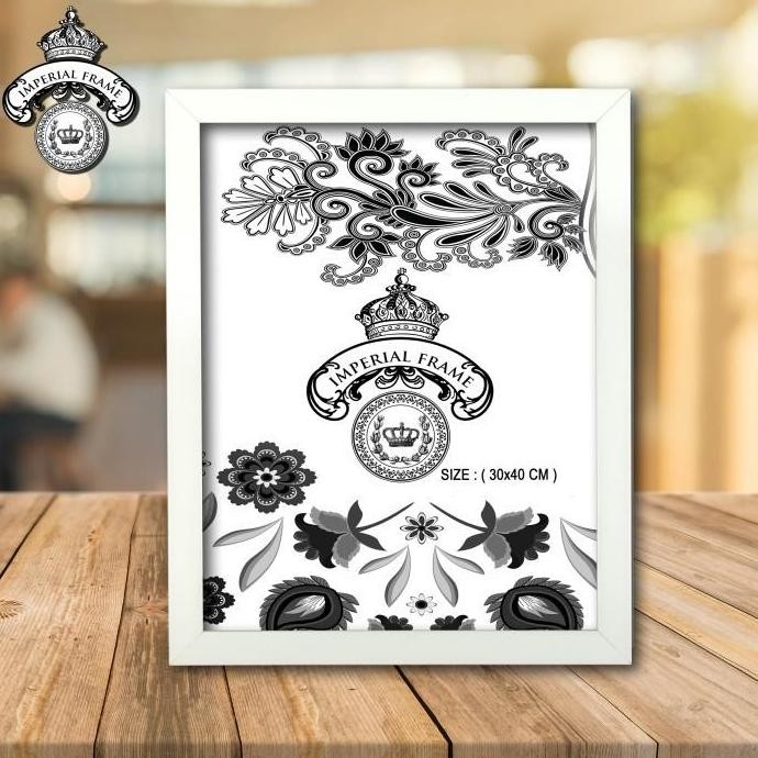 ready stock  Bingkai Frame Figura Foto A3 / ( 30x42 cm ) Hitam / Putih / Coklat