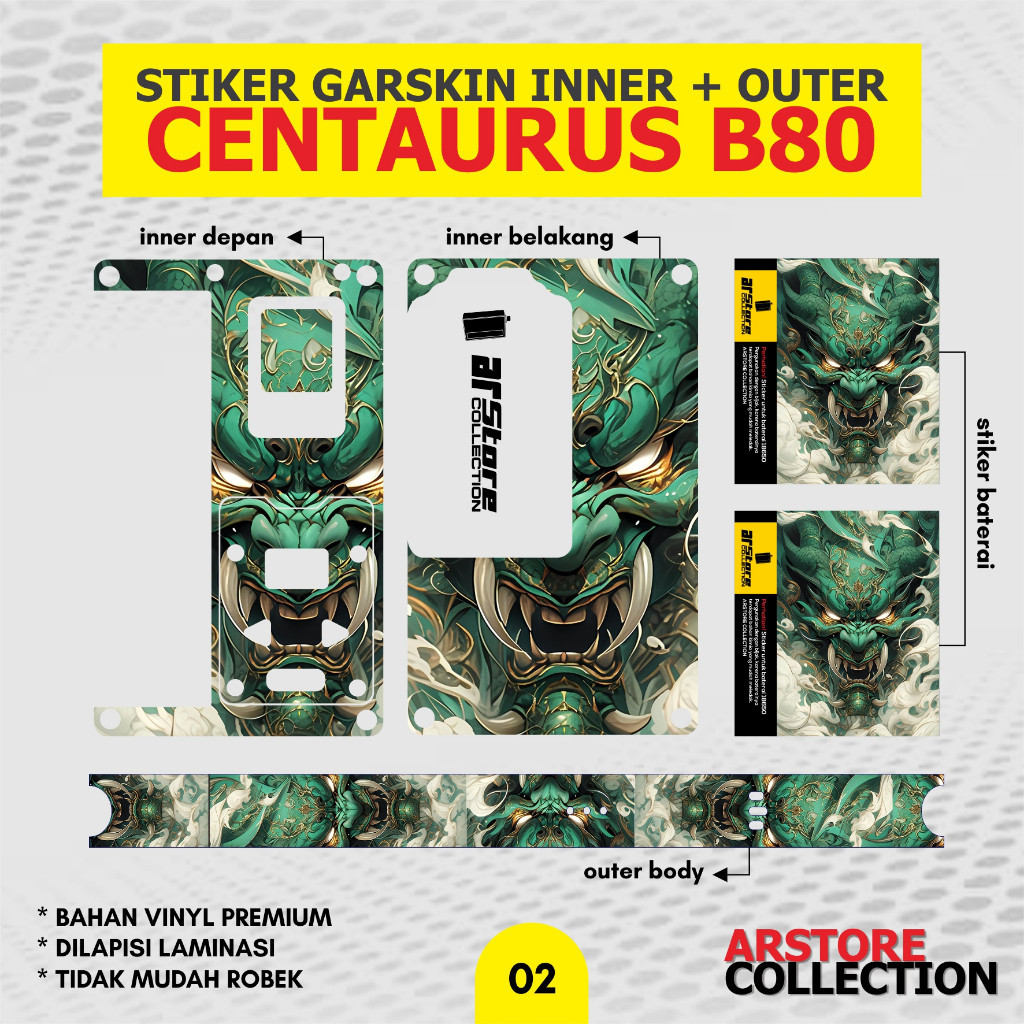 

Promo2pcs - Arstore Stiker Inner Set B80 002 Garskin Stiker/not Case Premium Quality CustomCOD