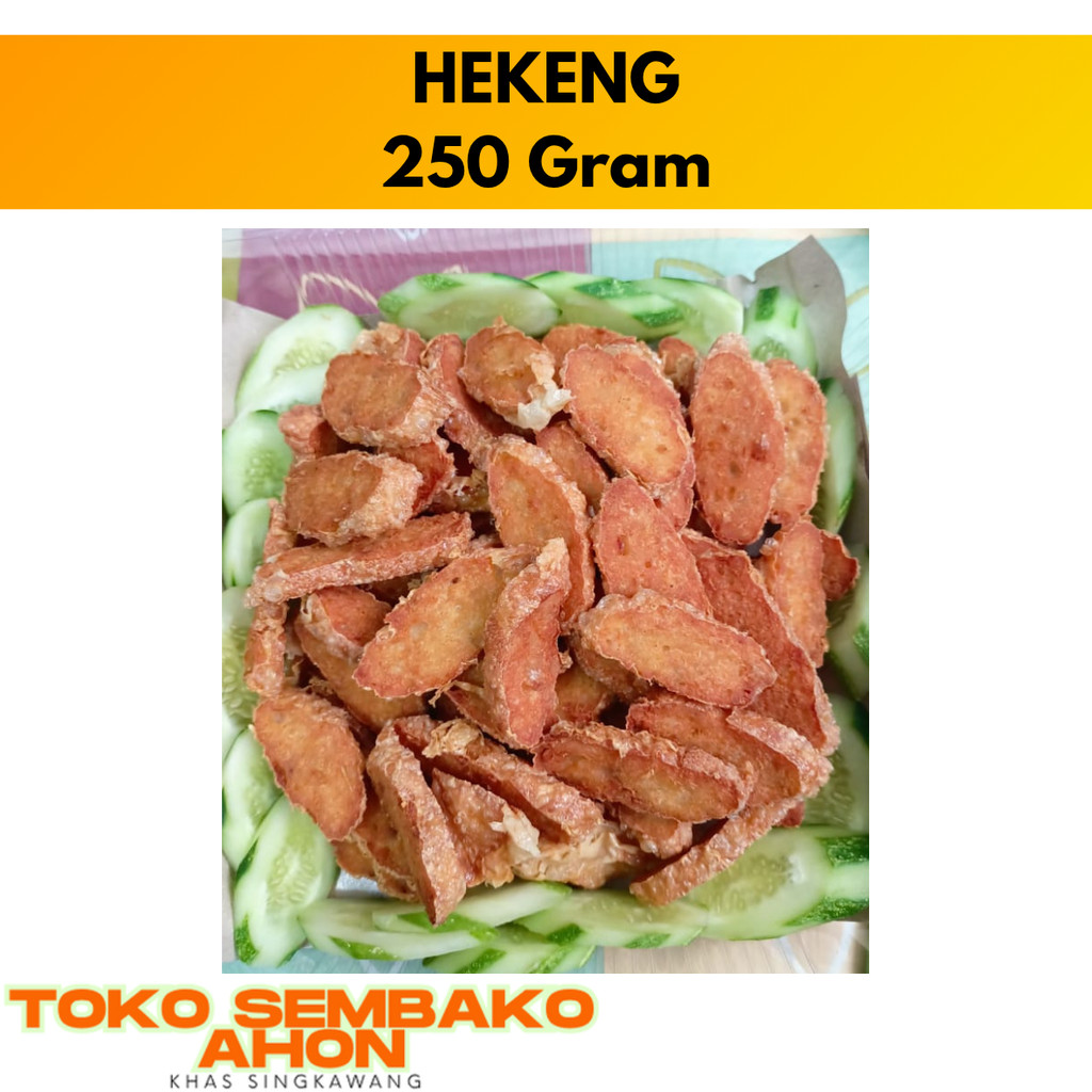 

Hekeng / Hakong Udang 200 gr Hand Made (Non Halal) / Hekeng Kalimantan / Udang Gulung Hekeng / Hekeng Gilingan Non Halal