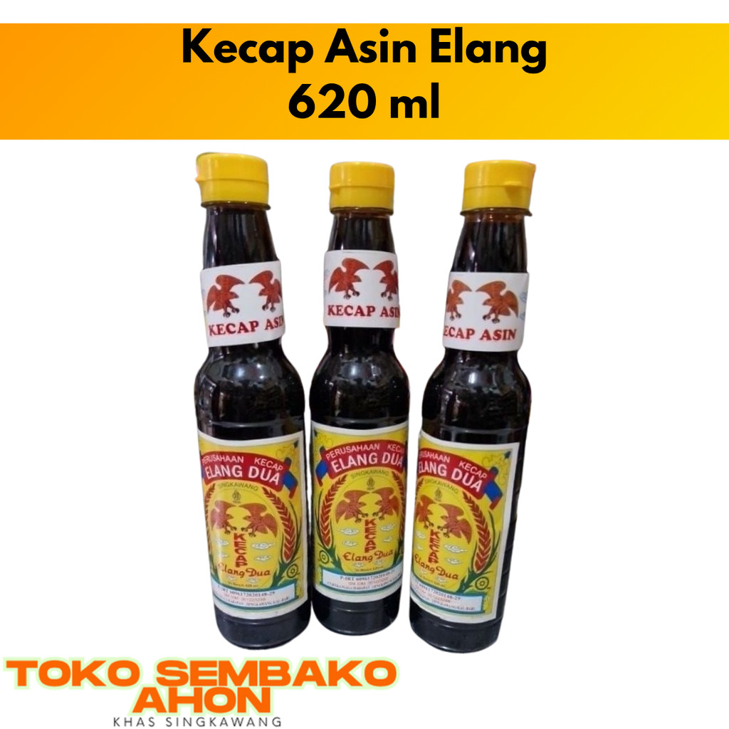 

Kecap Asin Cap Elang Dua Kalimantan 620ml | Kecap Asin Tradisional Elang