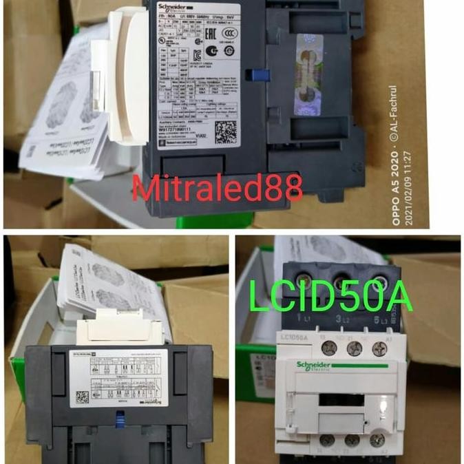Kontaktor Lcid 50 Schneider Lcid50/Lcid50M7 Contactor 220V Telemecaniq
