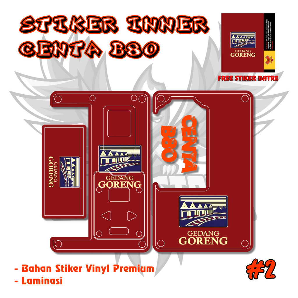 

Promo2pcs - Stiker Centa B80 Luc 02 Garskin Stiker/not Case Premium Quality CustomCOD