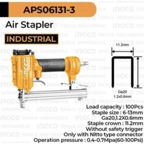 

Promo Air Stapler (6-13mm) INGCO APS06131-3 - Staples Steples Tembak Angin COD