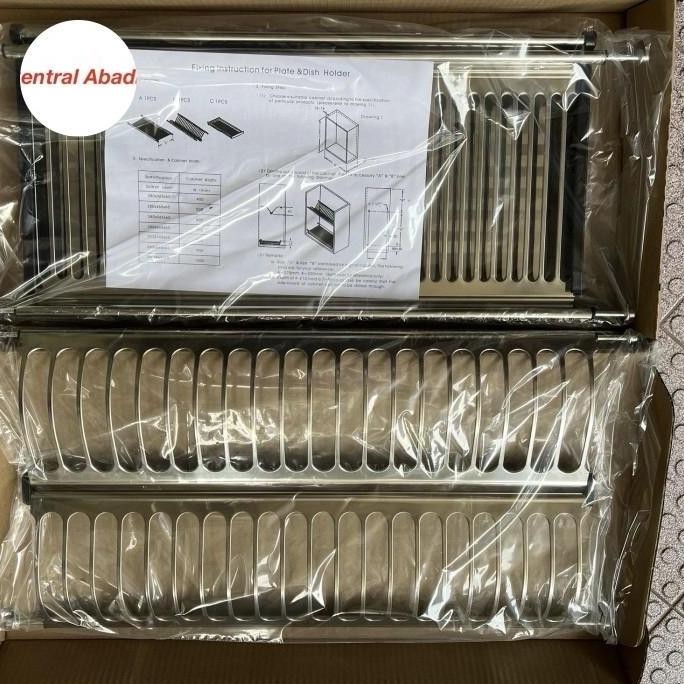 Rak Piring Stainless Kitchen Set 60Cm Bumbu