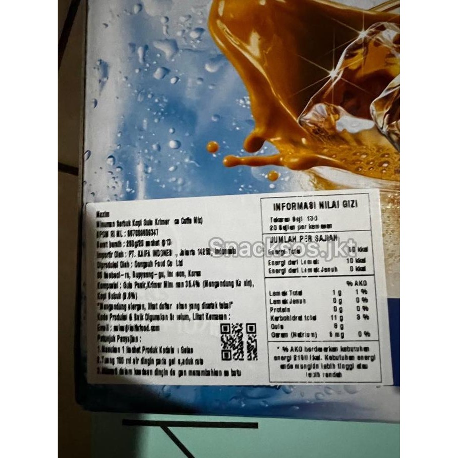 

[PC] Maxim Mocha Gold Mild Coffee-Original Mix-White Gold- Ice Coffee
