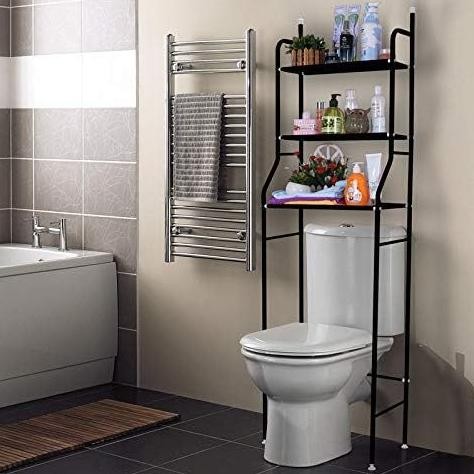 Rak Toilet Besi Anti Karat Rak Toilet Kloset Duduk Rak Toilet Organizer Rak Toilet 3Susun