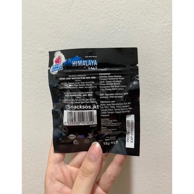 Himalayan salt lemon candy / big foot himalayan salt candy BPOM RI 15g