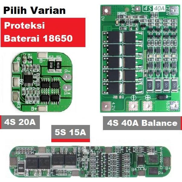 Modul Proteksi Baterai 18650 Battery Protection Module Bms 4S 5S