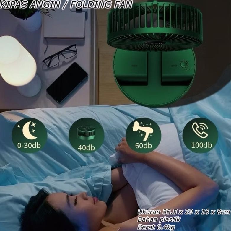 [Kecil Kipas Angin / Folding Fan Charger || Kipas Angin Mini Portable Lipat || Kipas Angin Meja Lipa